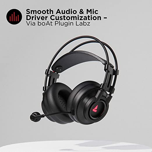 boAt Immortal IM-200 7.1 Wired Over Ear Headphones Channel USB Gaming Headphone with RGB Breathing LEDs & 50mm Drivers with mic (Active Black) boAt Immortal IM-200 7.1 Wired Over Ear Headphones Channel USB Gaming Headphone with RGB Breathing LEDs & 50mm Drivers with mic (Active Black)